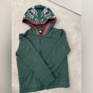 Tea brand snake zip up hoodie